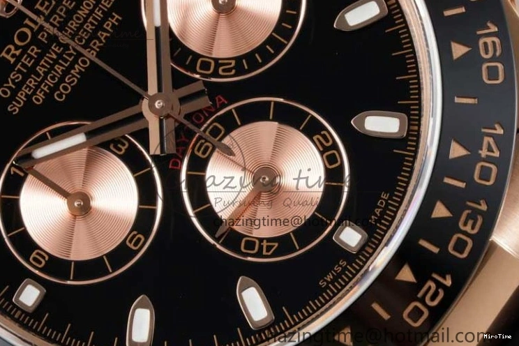 MiroTime 0506 Stretchable Daytona 116515 QF 1:1 Best Edition Black RG Dial on Oysterflex Rubber Strap SA 2273